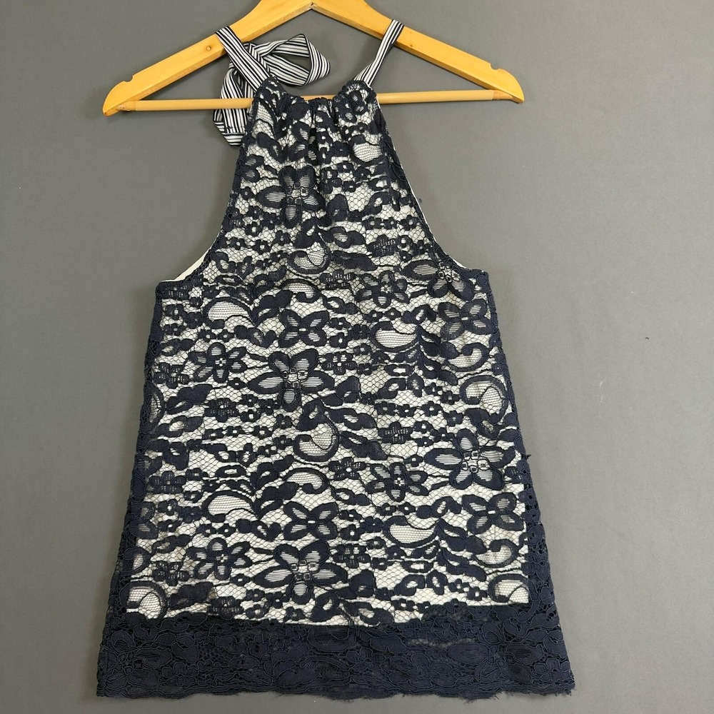 RW & Co Black Lace Halter Sling Dress XS